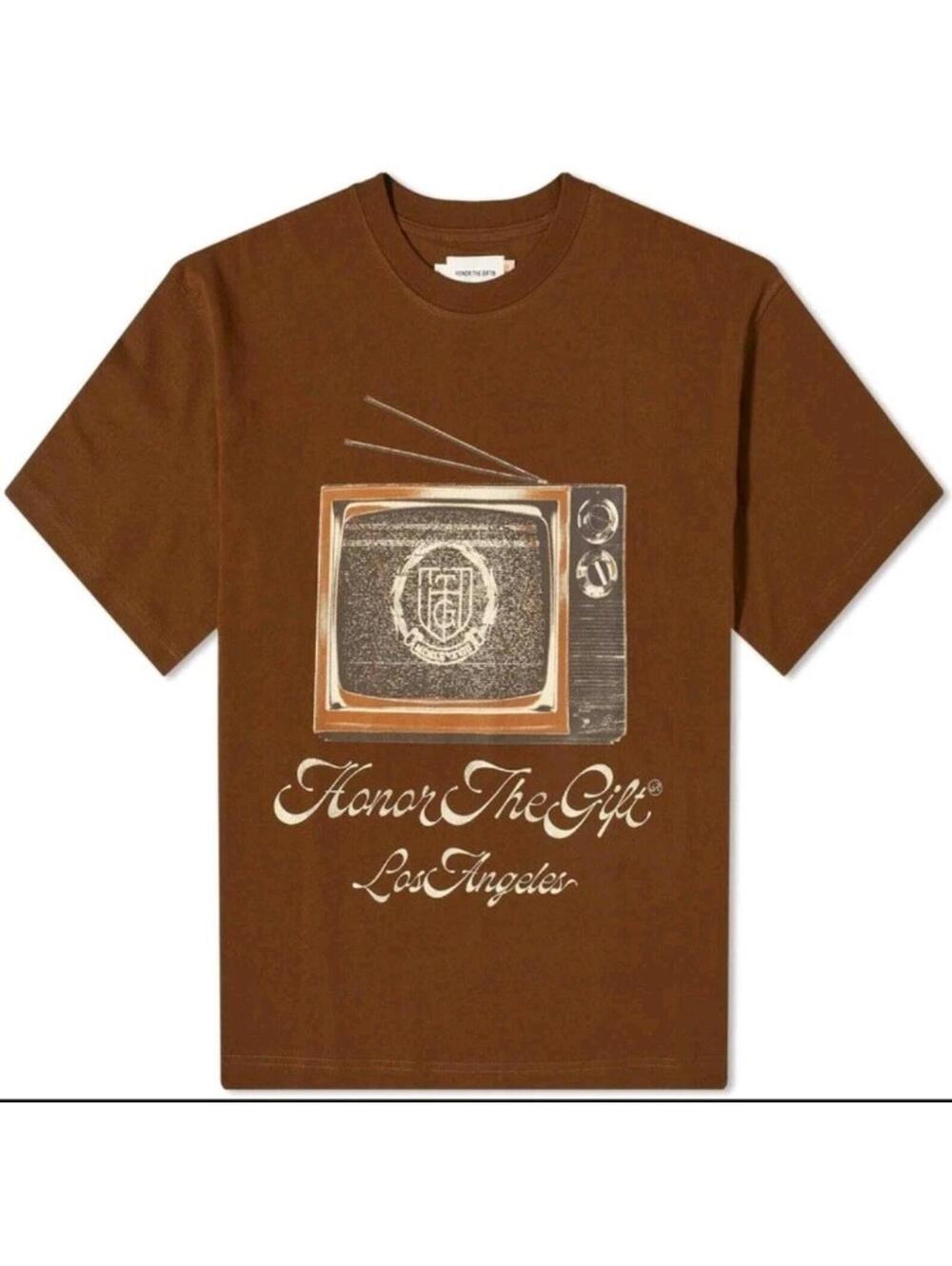 Honor the Gift Men's TV T-Shirt in Brown Size 2XL (088)